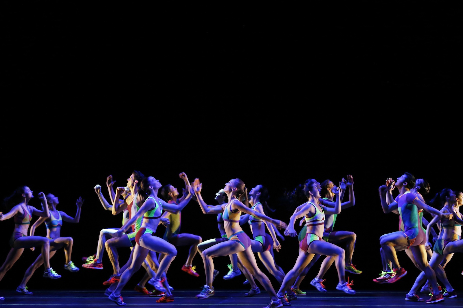 Artists of the Australian Ballet in 'Faster'.
Photo: JEFF BUSBY